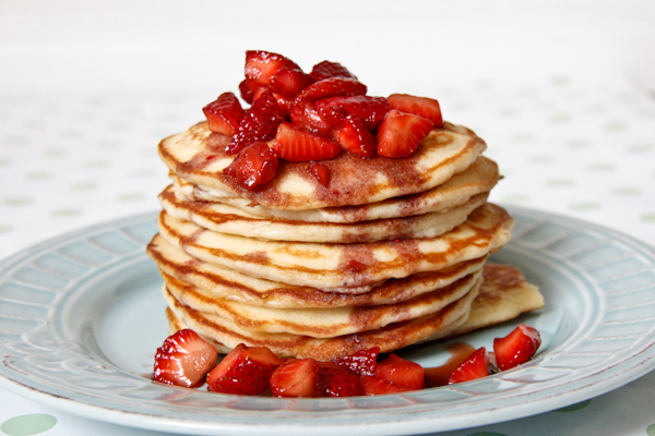 Creative Pancake Toppings: Strawberry & Balsamic Vinegar Pancakes