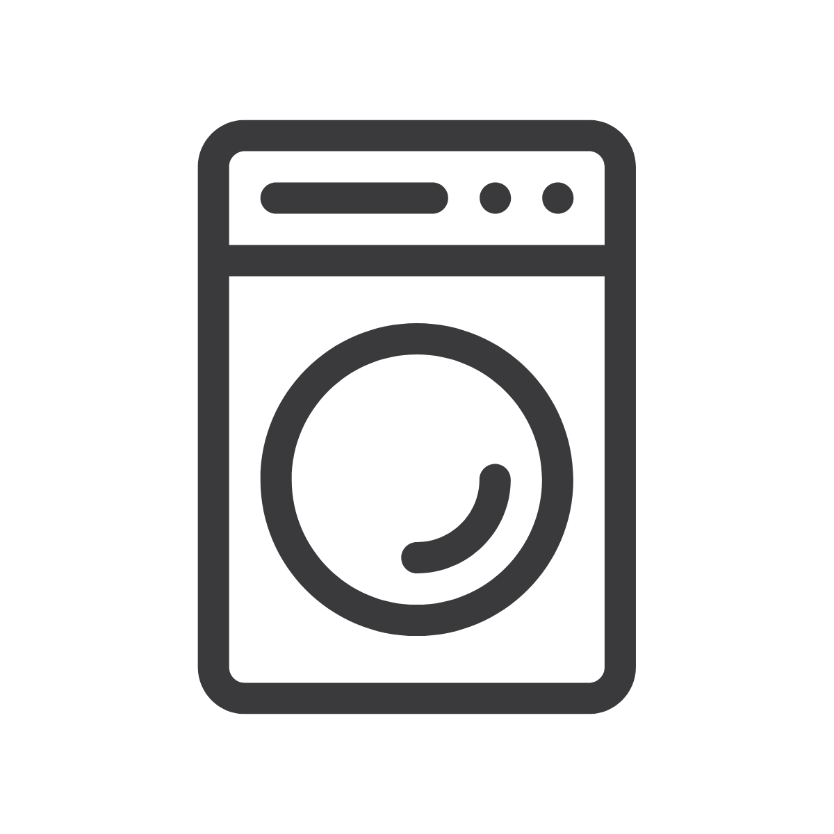 Commercial washing machine icon